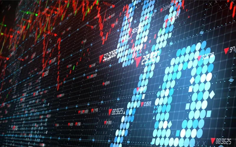 abstract graph of interest rates