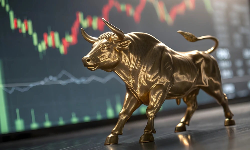 statue of bull market