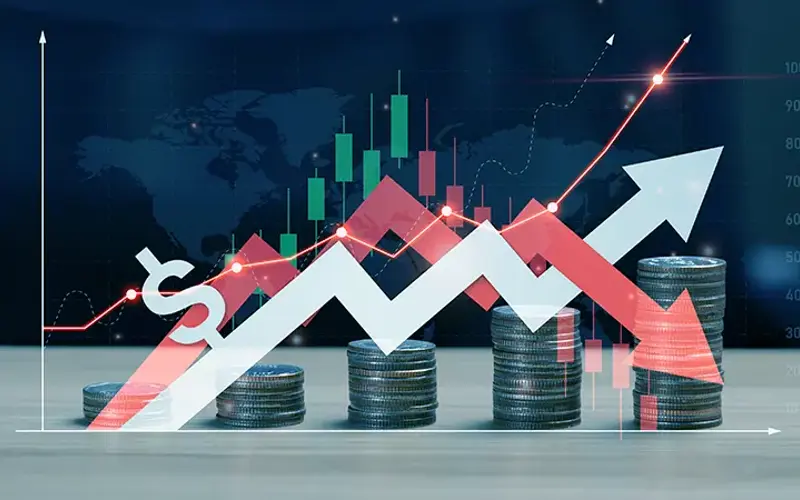 digital illustration of chaotic rates 